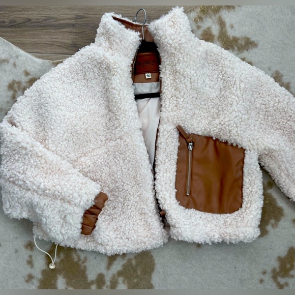 Blank nyc fuzzy teddy bear crop jacket - Picture 3 of 5